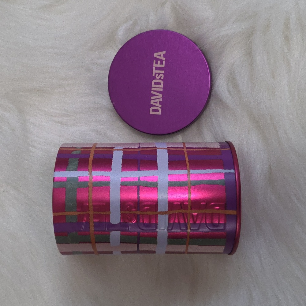2 For $20 NEW! DAVIDsTEA Fall Plaid Perfect Tin *Retired* Davids Tea